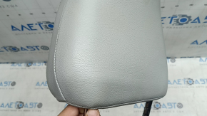 Front right headrest Jeep Compass 22-22, gray leather, gray stitching, dry-cleanable