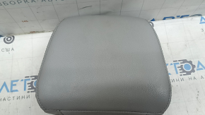 Front right headrest Jeep Compass 22-22, gray leather, gray stitching, dry-cleanable