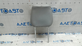 Front left headrest Jeep Compass 22-22, grey leather, grey stitching, dry-cleanable, dented