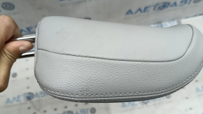 Front left headrest Jeep Compass 22-22, grey leather, grey stitching, dry-cleanable, dented