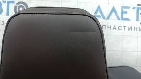 Rear seat back trim, 2nd row, right, Nissan Murano 25-26 Platinum, combined leather, dark gray and brown, heated, dents