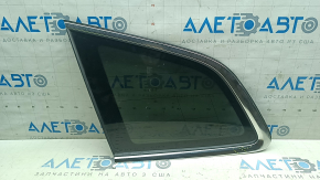 Rear left window, blind glass, Volvo XC60 18-26, without TV tuner, with antenna, tinted, with chrome molding, PILKINGTON, scratches