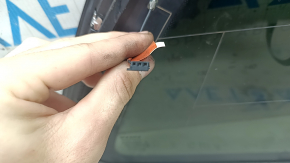 Rear left window, blind glass, Volvo XC60 18-26, without TV tuner, with antenna, tinted, with chrome molding, PILKINGTON, scratches