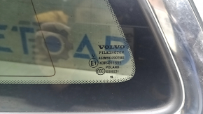 Rear left window, blind glass, Volvo XC60 18-26, without TV tuner, with antenna, tinted, with chrome molding, PILKINGTON, scratches