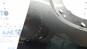 Front left fender Jeep Compass 17-26 graphite PAU, steel, scratches, dents, dented, dented bracket