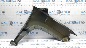 Front left fender Jeep Compass 17-26 graphite PAU, steel, scratches, dents, dented, dented bracket