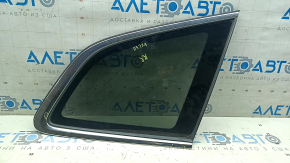 Rear right window, blind glass, Volvo XC60 18-26, without TV tuner, tinted, with chrome molding, PILKINGTON, scratches, no fastening