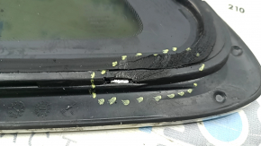 Rear right window, blind glass, Volvo XC60 18-26, without TV tuner, tinted, with chrome molding, PILKINGTON, scratches, no fastening