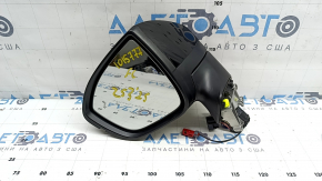Left side mirror assembly Nissan Murano 25-26 Platinum, 6+9+1 pins, heated, BSM, camera, auto-folding, turn signal, black, worn