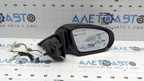 Right side mirror assembly Mercedes C-class W205 16-21 8+8+1 pins, turn signal, heated, with backlight, BSM, graphite, scratch, poke