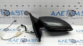 Right side mirror assembly Mercedes C-class W205 16-21 8+8+1 pins, turn signal, heated, with backlight, BSM, graphite, scratch, poke