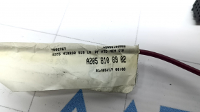 Left side mirror assembly Mercedes C-class W205 16-21 10+8+2 pins, turn signal, heated, with backlight, auto-dimming, BSM, graphite, scratches, crack on the lining