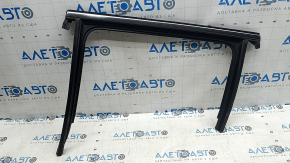 Upper rear left door molding for Jeep Compass 17-26 chrome with glass seal, scratches on chrome, dented seal