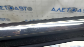Upper rear left door molding for Jeep Compass 17-26 chrome with glass seal, scratches on chrome, dented seal