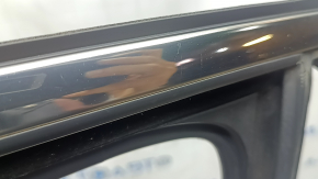 Upper rear left door molding for Jeep Compass 17-26 chrome with glass seal, scratches on chrome, dented seal