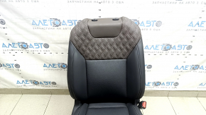 Passenger seat Nissan Murano 25-26 Platinum, combined leather dark gray and brown, massage, heating, ventilation