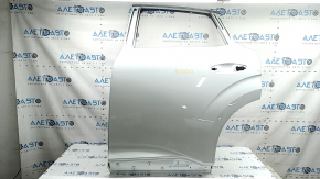 Bare rear left door Nissan Murano 25-26 Platinum, white QBE, with upper chrome molding, in glue