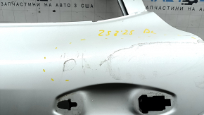 Bare rear left door Nissan Murano 25-26 Platinum, white QBE, with upper chrome molding, in glue