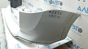 Rear bumper bare upper part VW Taos 22-25 white, scratches