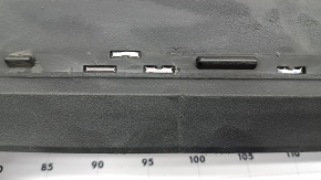 Rear bumper lip Mercedes C-class W205 300/350e/350h/400 16-18 without parking sensors, scratches, crack in mount