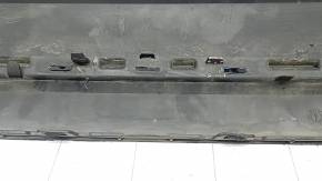 Rear bumper lip Mercedes C-class W205 300/350e/350h/400 16-18 without parking sensors, scratches, crack in mount