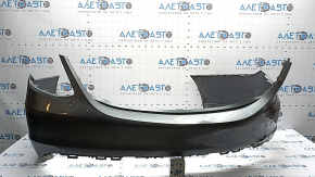 Bare rear bumper Mercedes C-class W205 300 16-21 without parking sensors, under BSM without fasteners, graphite, scratches, dents, break