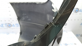 Bare rear bumper Mercedes C-class W205 300 16-21 without parking sensors, under BSM without fasteners, graphite, scratches, dents, break