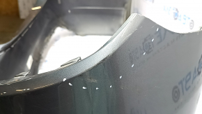 Bare rear bumper Mercedes C-class W205 300 16-21 without parking sensors, under BSM without fasteners, graphite, scratches, dents, break
