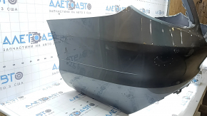 Bare rear bumper Mercedes C-class W205 300 16-21 without parking sensors, under BSM without fasteners, graphite, scratches, dents, break