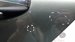 Complete rear left door Mercedes C-class W205 16-21 aluminum, graphite 992, keyless, scratches, nicks