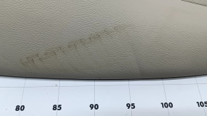 Left side trim for rear seats Mercedes C-class W205 16-21, beige leather, dented, needs cleaning