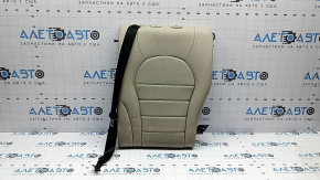 Backrest of the rear row of seats, 2nd row, left, Mercedes C-class W205 16-21, beige leather, perforated, with belt