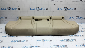 Rear seat cushion 2nd row Mercedes C-class W205 16-21 beige leather, perforation, scratches, nicks