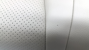 Rear seat cushion 2nd row Mercedes C-class W205 16-21 beige leather, perforation, scratches, nicks