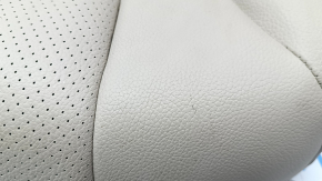 Rear seat cushion 2nd row Mercedes C-class W205 16-21 beige leather, perforation, scratches, nicks