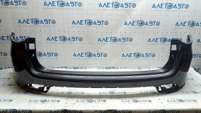 Bare rear bumper, upper part, Jeep Compass 22-26, for parking sensors, graphite, scratches, nicks, chips, cuts, sand, scuffs
