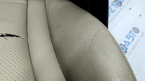 Driver's seat Mercedes C-class W205 16-21 with airbag, electric, heated, memory, beige leather, tears, bumps