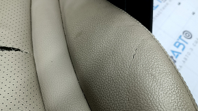 Driver's seat Mercedes C-class W205 16-21 with airbag, electric, heated, memory, beige leather, tears, bumps