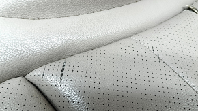 Driver's seat Mercedes C-class W205 16-21 with airbag, electric, heated, memory, beige leather, tears, bumps