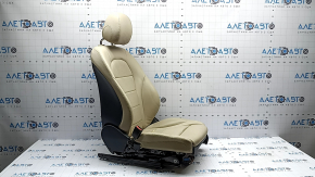 Driver's seat Mercedes C-class W205 16-21 with airbag, electric, heated, memory, beige leather, tears, bumps