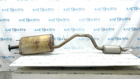 Muffler rear part resonator with barrel Toyota Highlander 20-25 hybrid