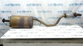 Muffler rear part resonator with barrel Toyota Highlander 20-25 hybrid