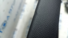 Door trim, front right card, Jeep Compass 22-22, gray with black, brown leather insert, dry-cleaned, scratches, whitened plastic, butt