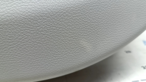 Door trim, front right card, Jeep Compass 22-22, gray with black, brown leather insert, dry-cleaned, scratches, whitened plastic, butt
