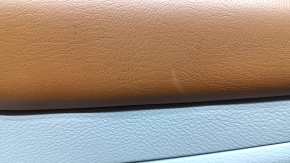 Door trim, front right card, Jeep Compass 22-22, gray with black, brown leather insert, dry-cleaned, scratches, whitened plastic, butt