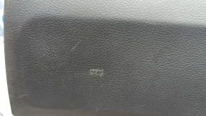 Door trim, rear left card, Jeep Compass 22-24, gray with black, brown leather insert, needs cleaning, scratches, plastic has turned white