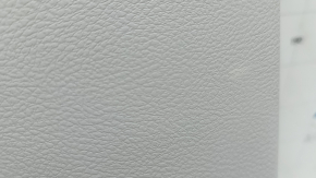 Door trim, rear left card, Jeep Compass 22-24, gray with black, brown leather insert, needs cleaning, scratches, plastic has turned white