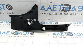 Rear left inner threshold trim Mercedes C-class W205 16-21 black, scratches