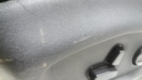 Driver's seat for Jeep Compass 22-22 with airbag, electric, leather, gray + black, perforated, needs cleaning, scratches, crack, shot