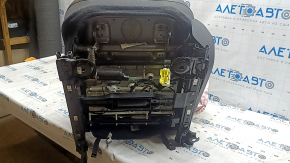 Driver's seat for Jeep Compass 22-22 with airbag, electric, leather, gray + black, perforated, needs cleaning, scratches, crack, shot